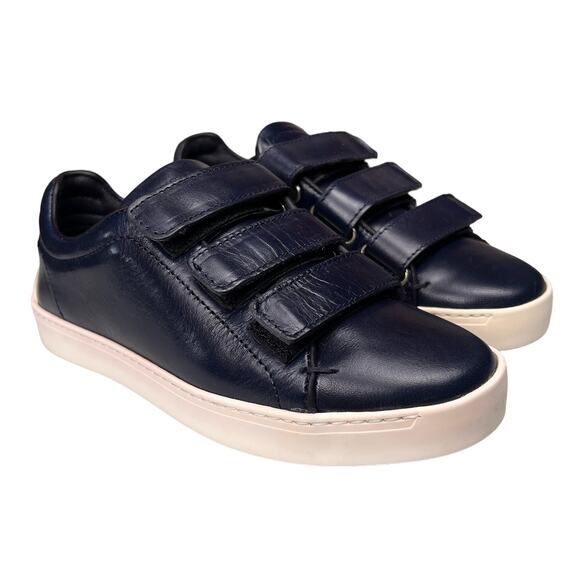 Rag & Bone Kent Low Top Leather Sneakers Navy Blue size 35/5 - Picture 9 of 11
